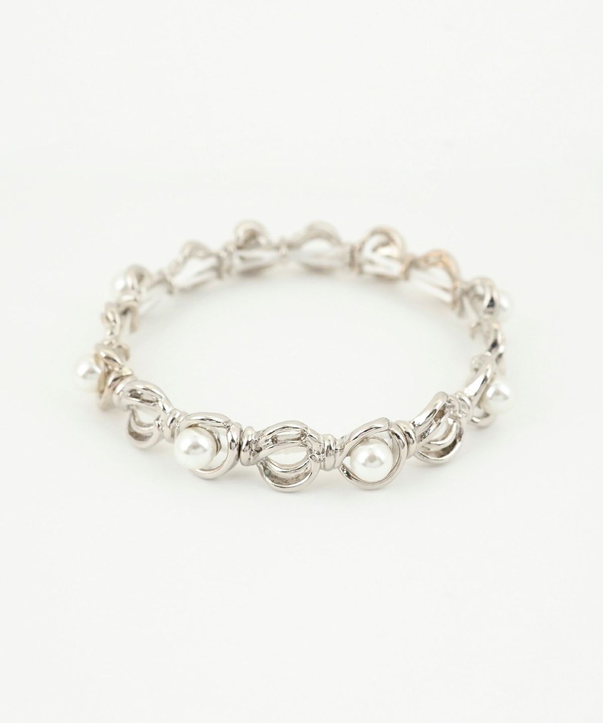 パールラインラバーブレスレット