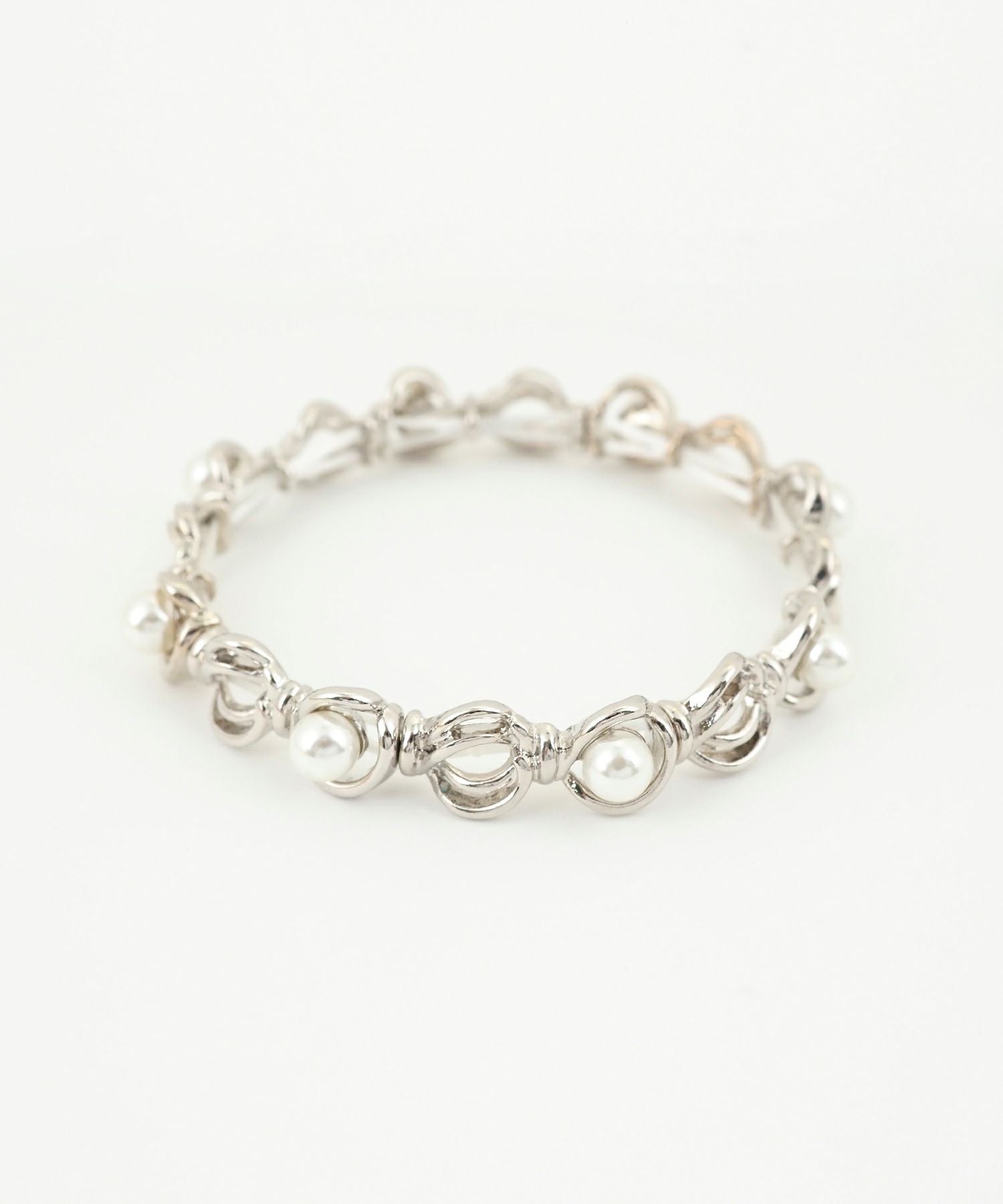 パールラインラバーブレスレット