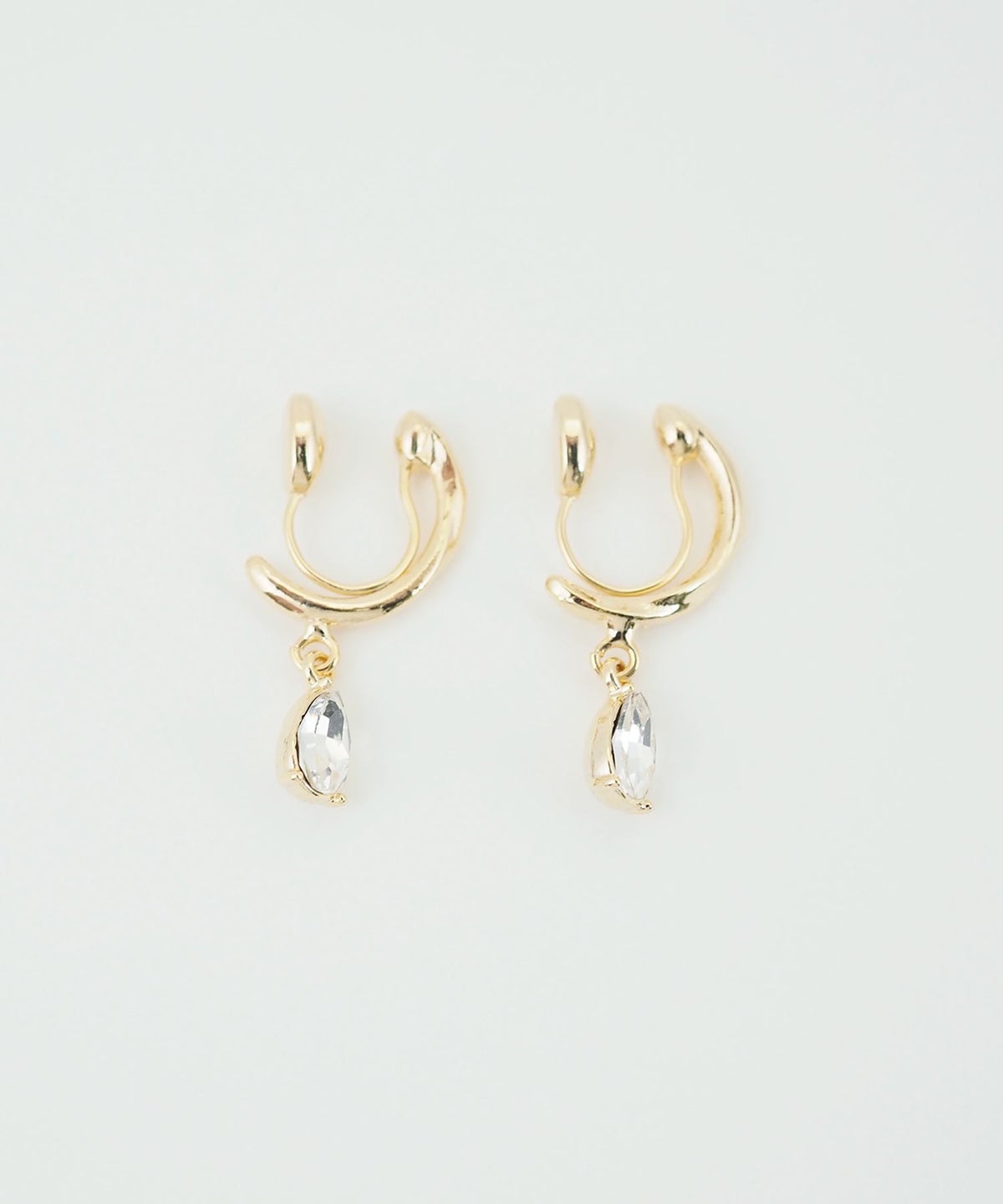 ドロップフープノンホールイヤリング