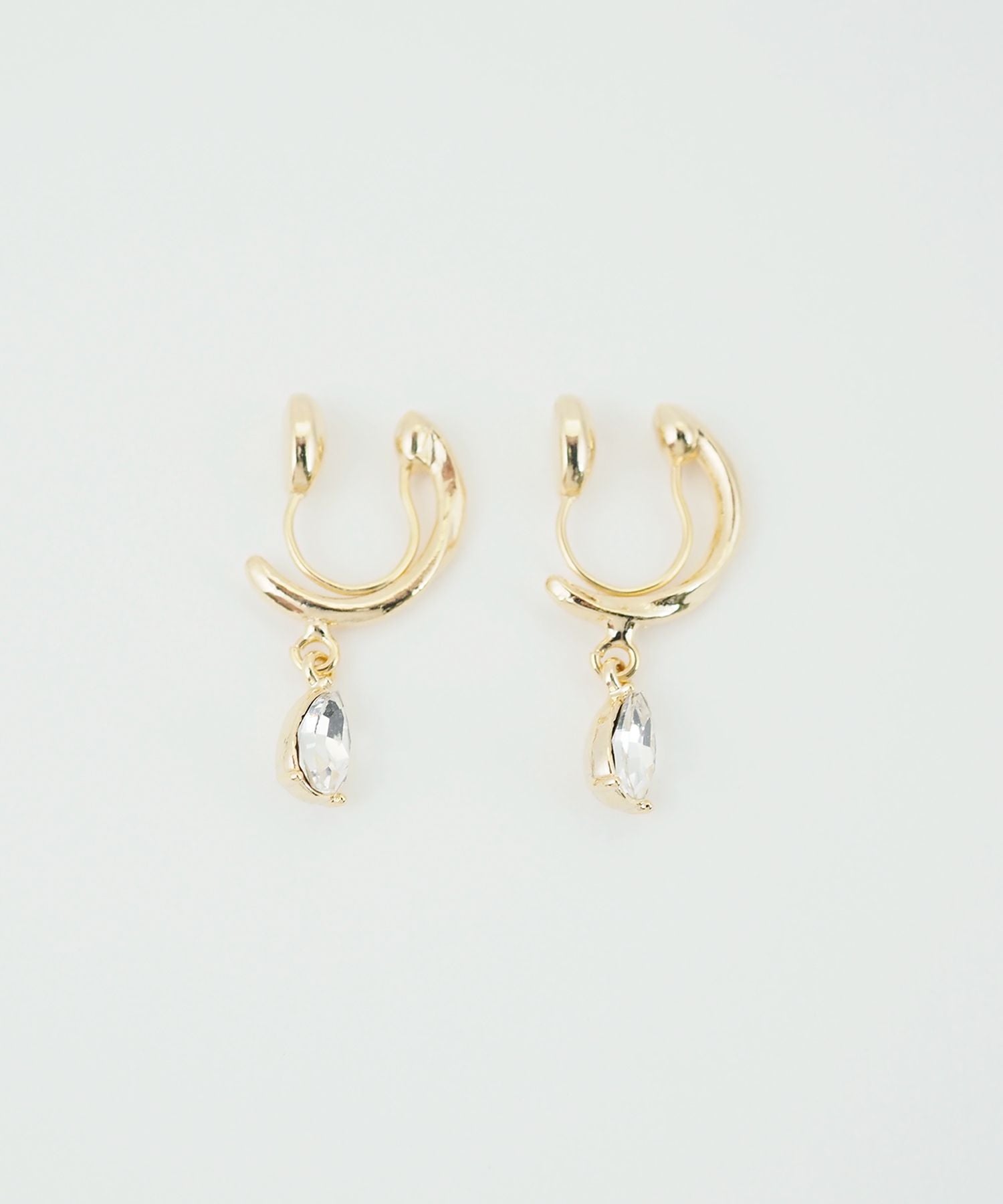 ドロップフープノンホールイヤリング