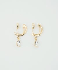 ドロップフープノンホールイヤリング