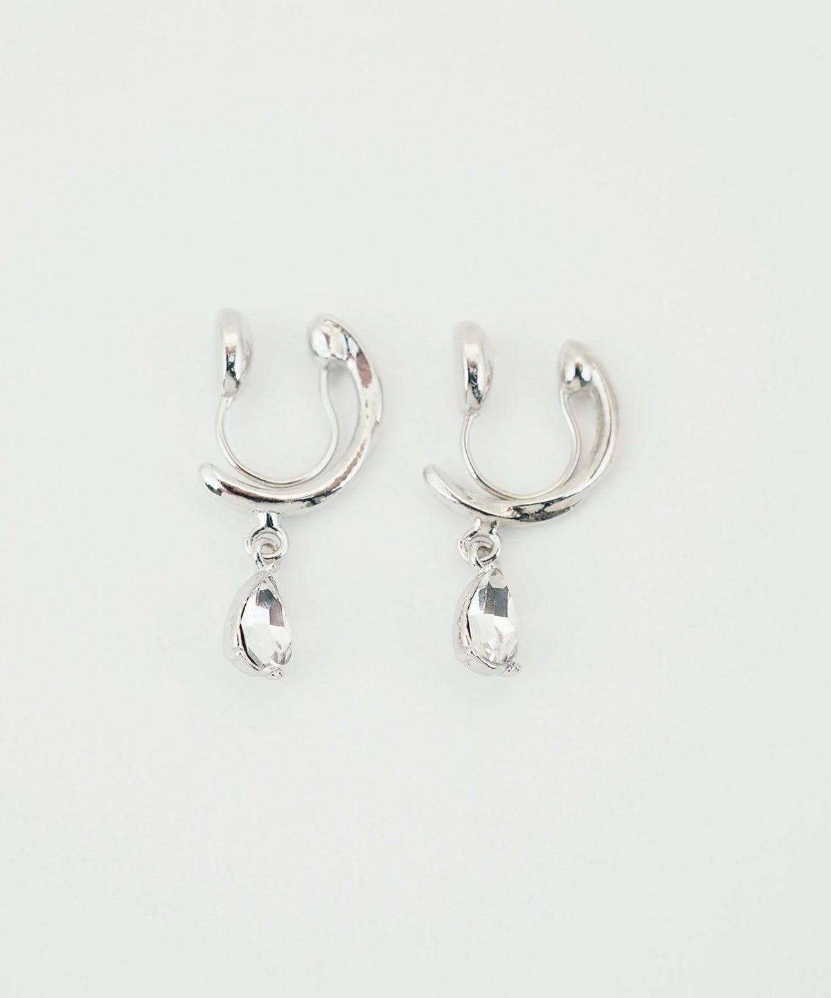 ドロップフープノンホールイヤリング