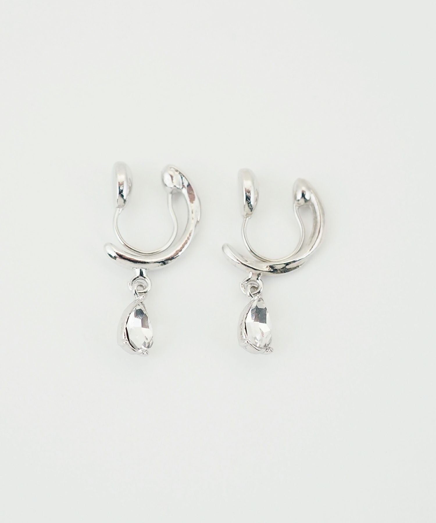 ドロップフープノンホールイヤリング