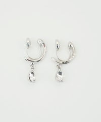 ドロップフープノンホールイヤリング