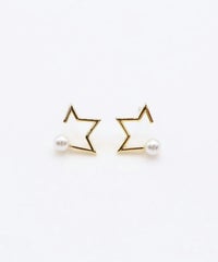 スターパールチタンポストピアス