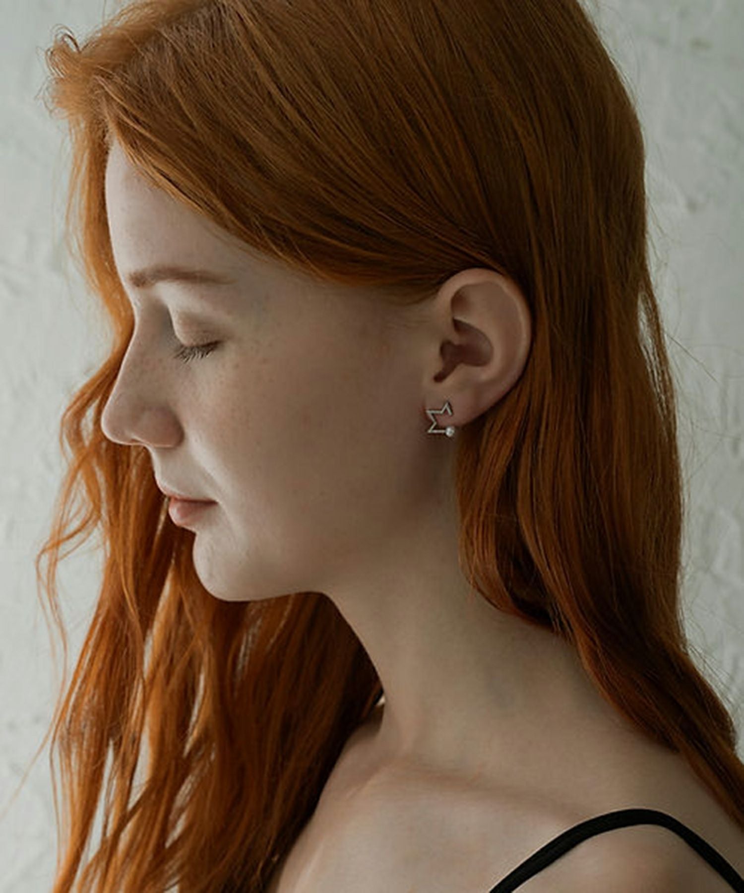 スターパールチタンポストピアス