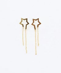 スターチェーンチタンポストピアス