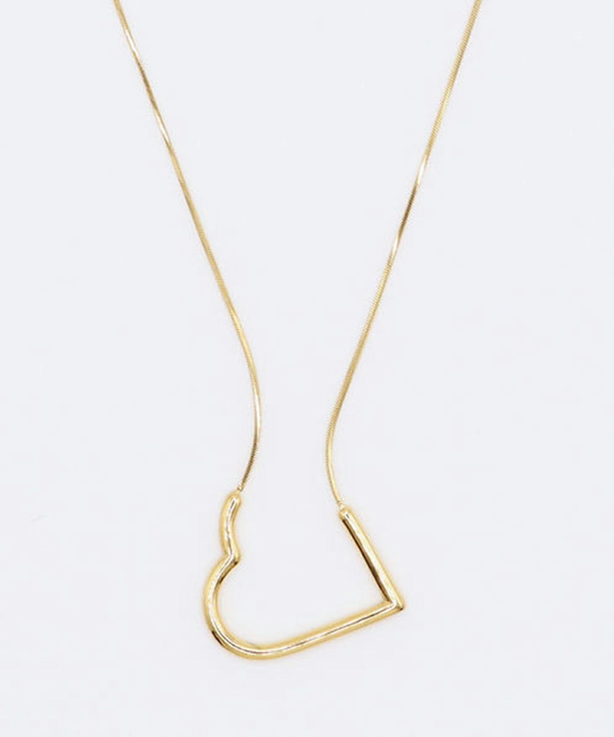 ハートサージカルステンレスネックレス