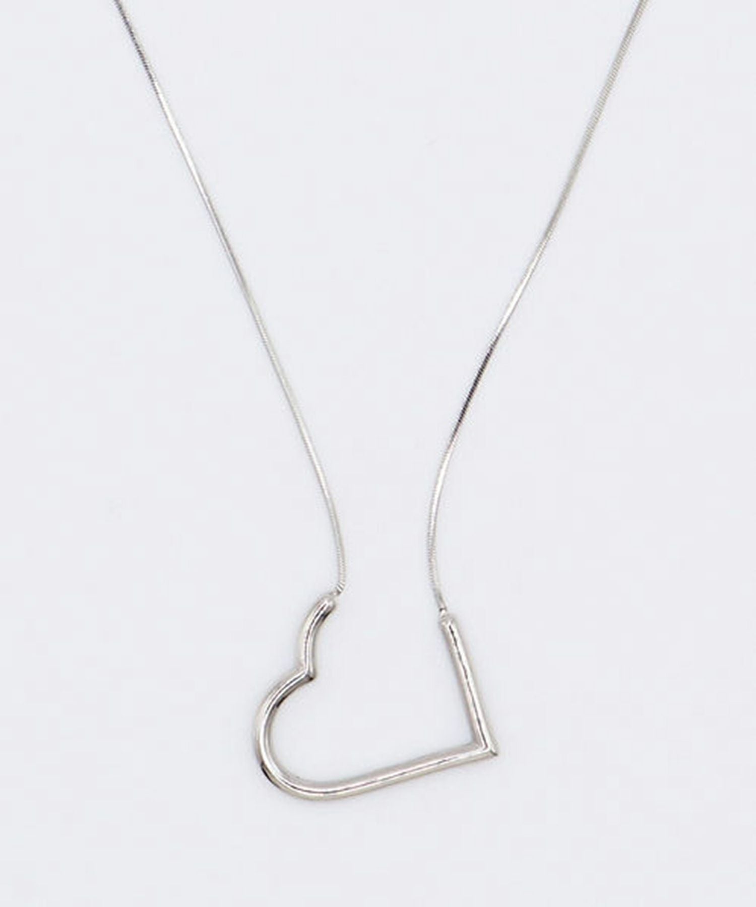 ハートサージカルステンレスネックレス