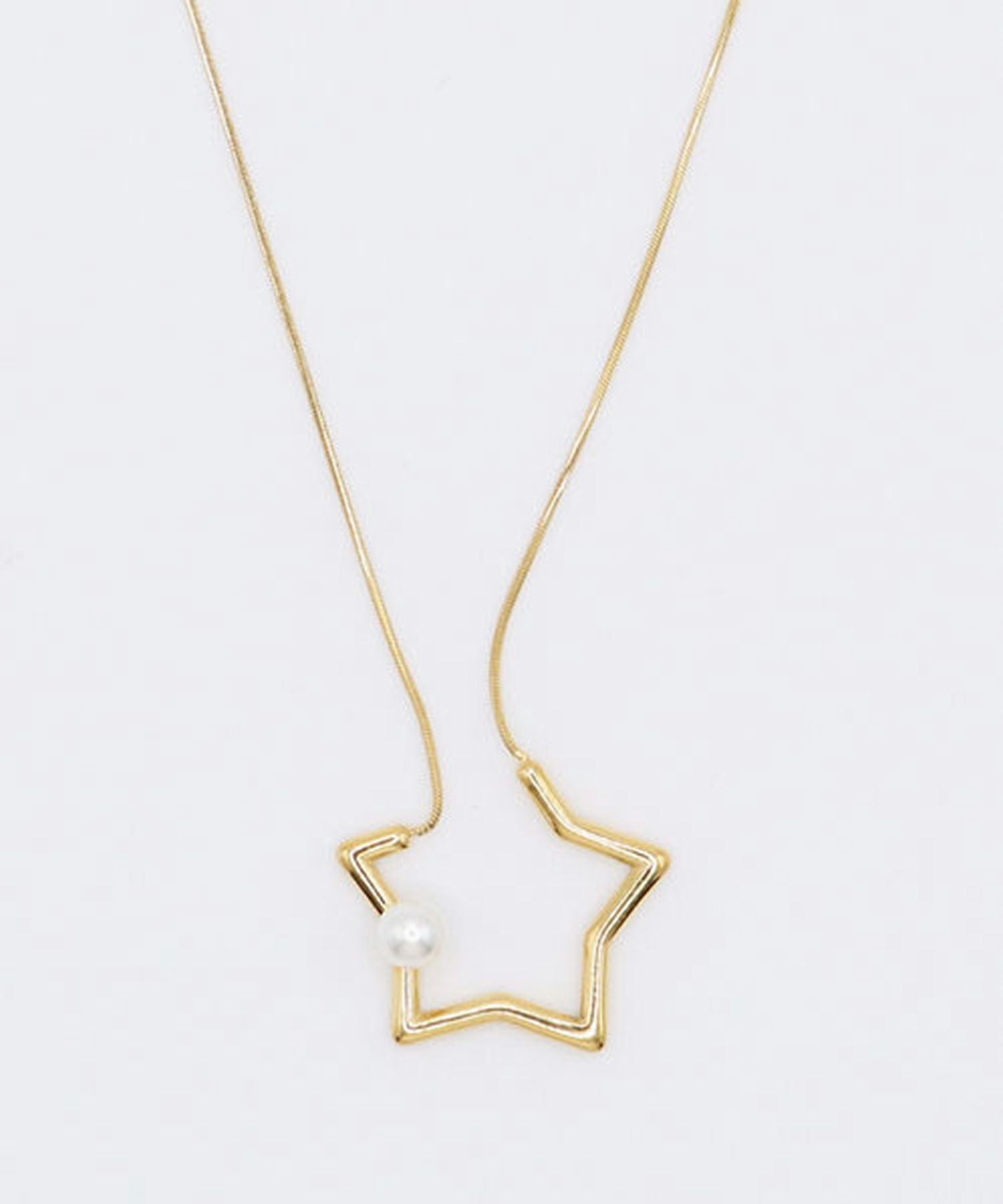 スターパールサージカルステンレスネックレス