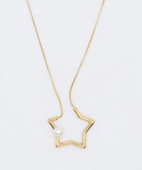 スターパールサージカルステンレスネックレス