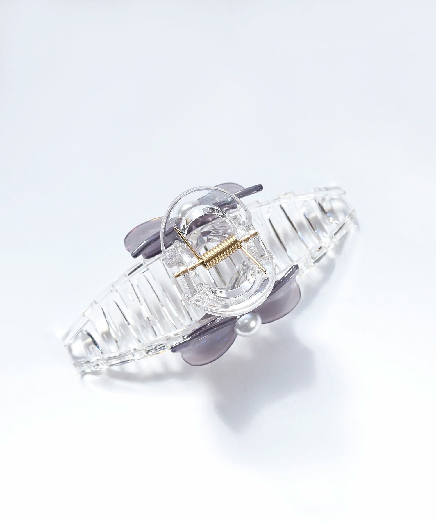 マーブルリボンクリアバンスクリップ