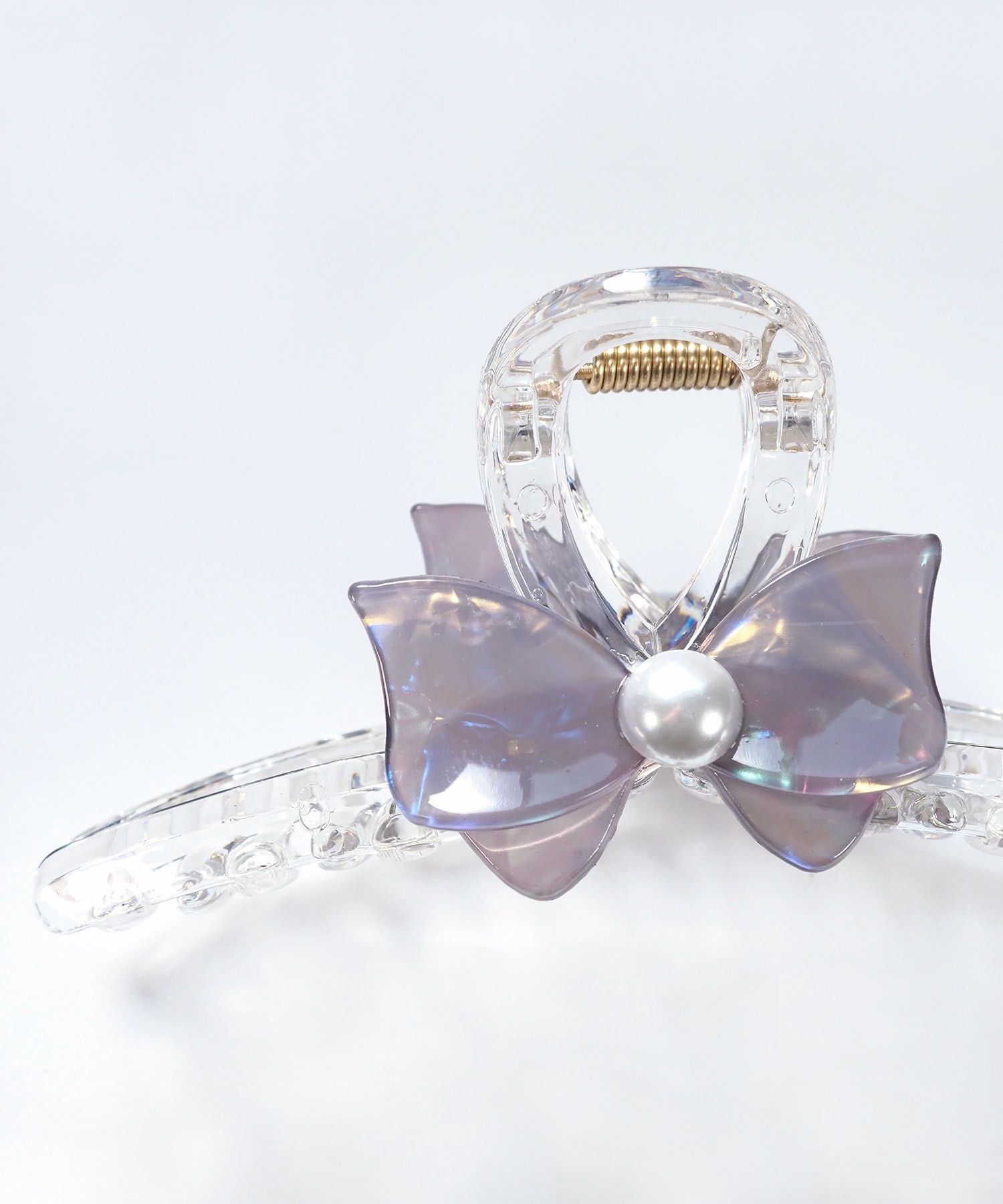 マーブルリボンクリアバンスクリップ