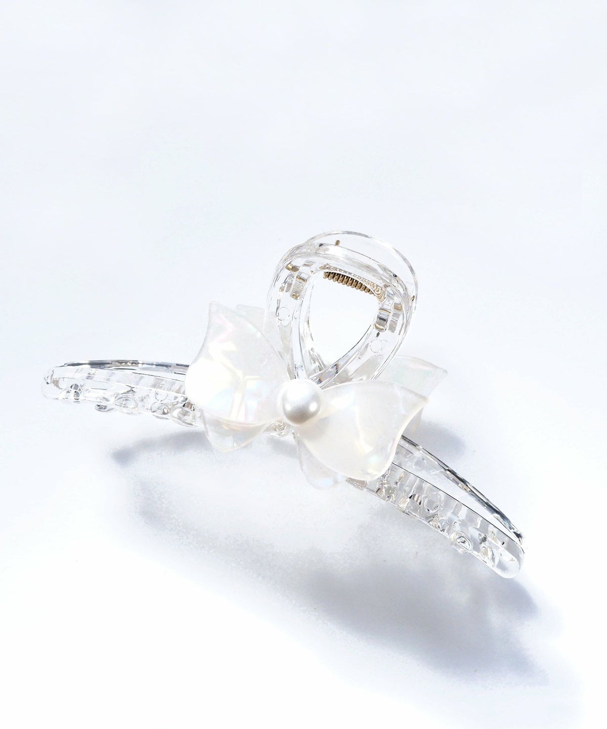 マーブルリボンクリアバンスクリップ