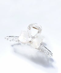 マーブルリボンクリアバンスクリップ