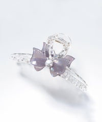 マーブルリボンクリアバンスクリップ