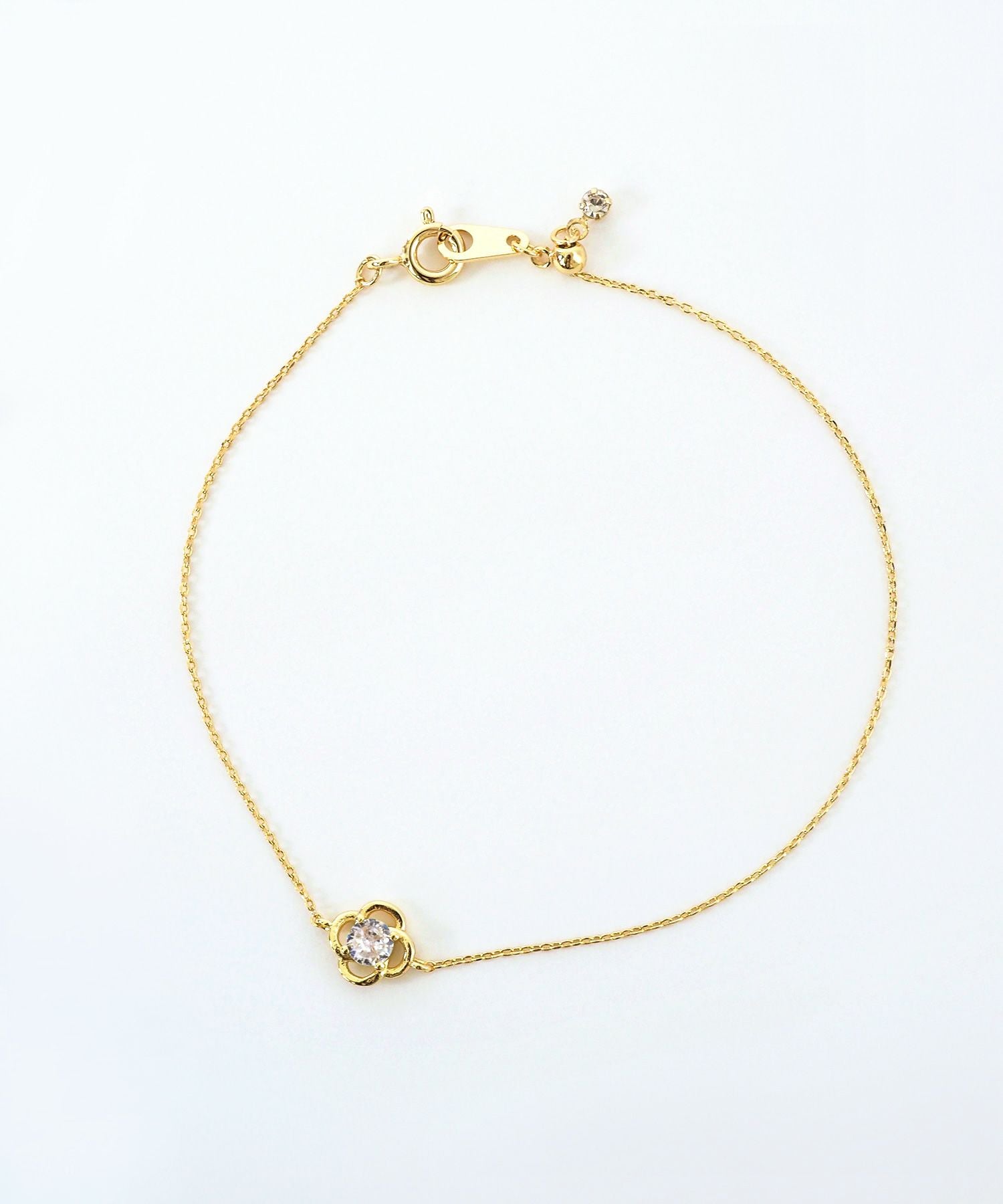 フラワーストーンブレスレット【MUK】