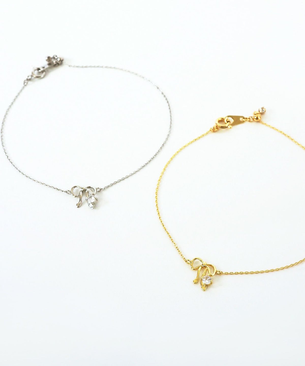 リボンストーンブレスレット【MUK】