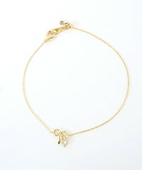 リボンストーンブレスレット【MUK】