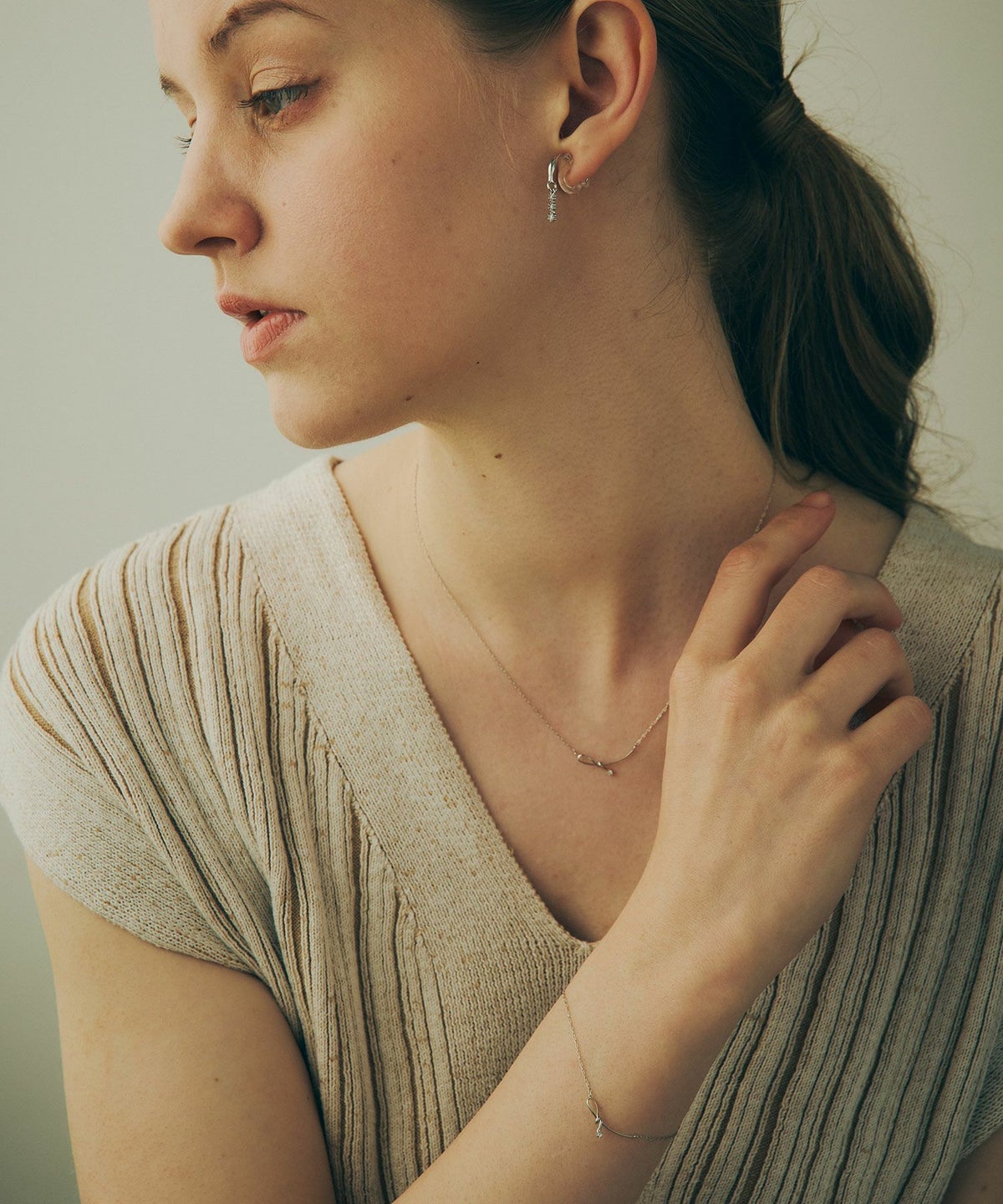 ノットラインブレスレット【MUK】