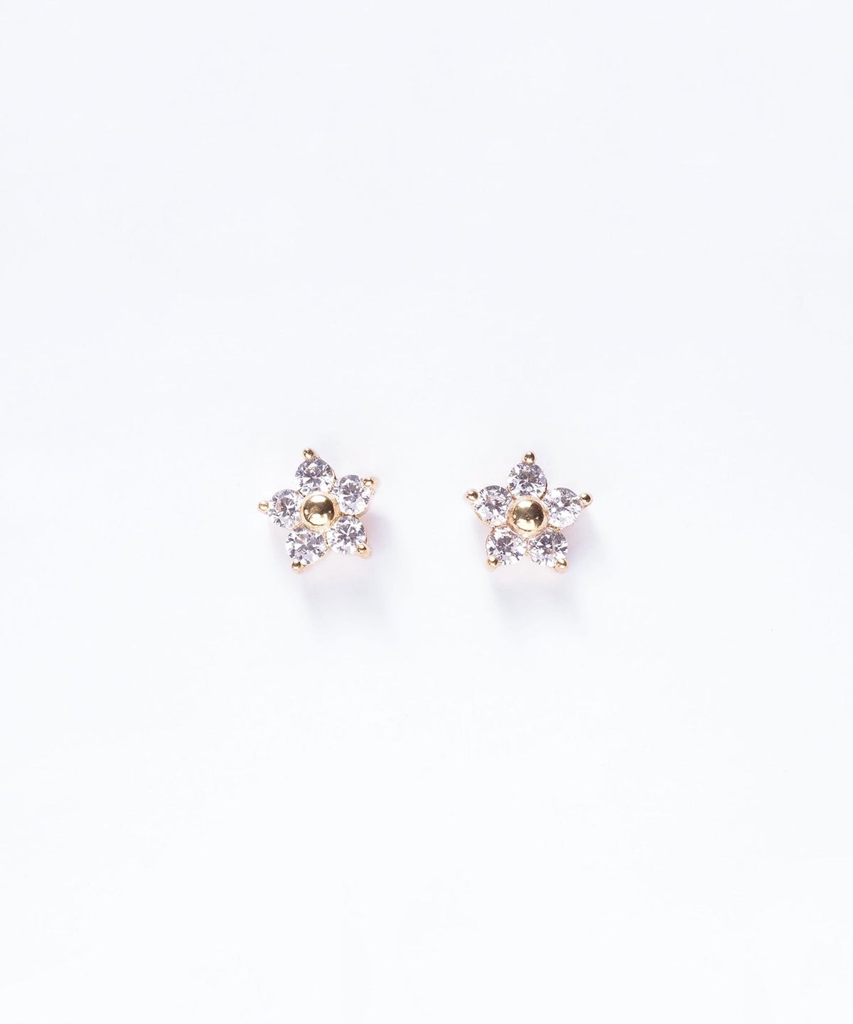 フラワージルコニアサージカルステンレスピアス