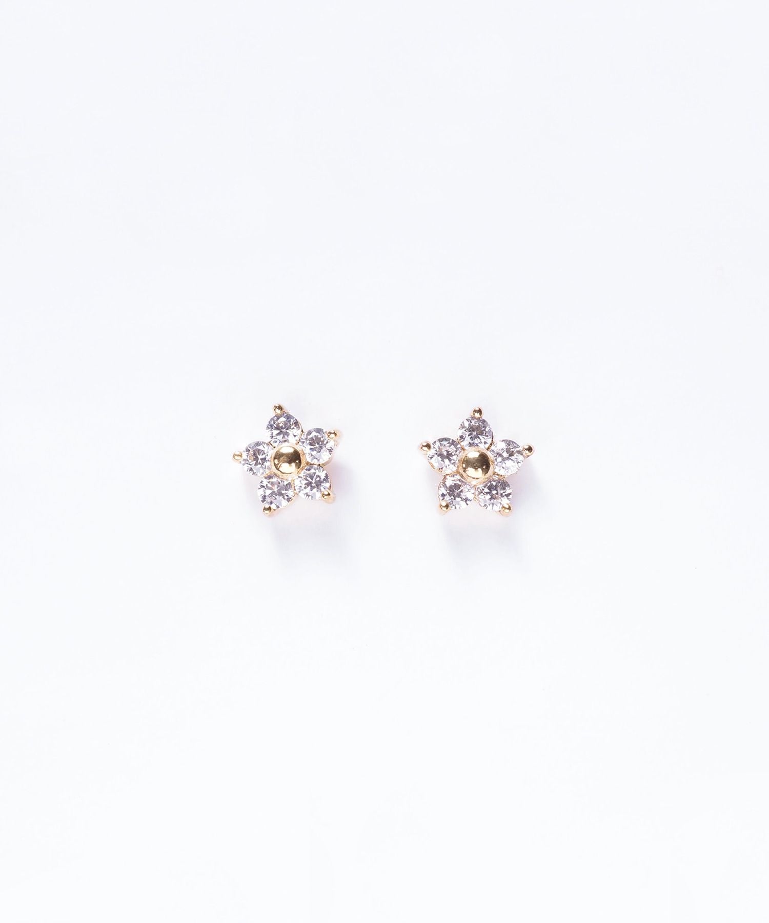 フラワージルコニアサージカルステンレスピアス