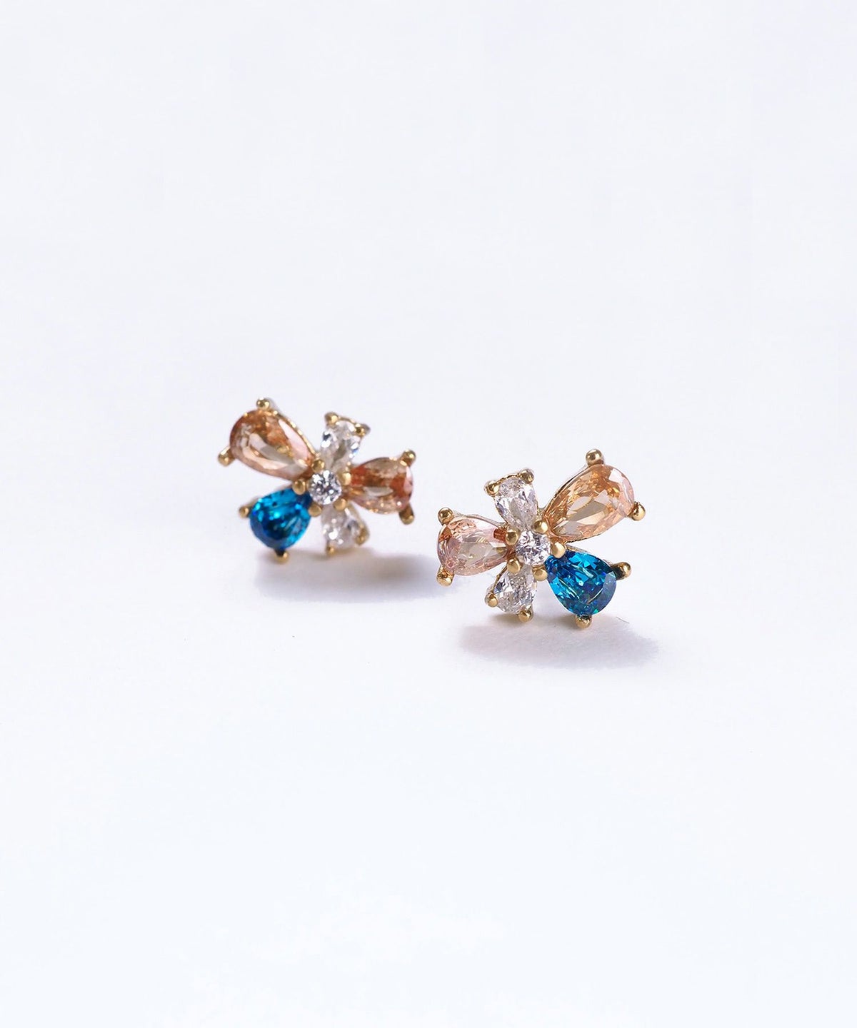 マルチカラージルコニアサージカルステンレスピアス