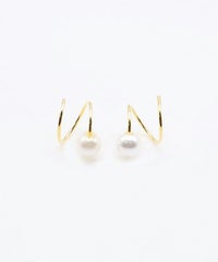 パールスパイラルピアス