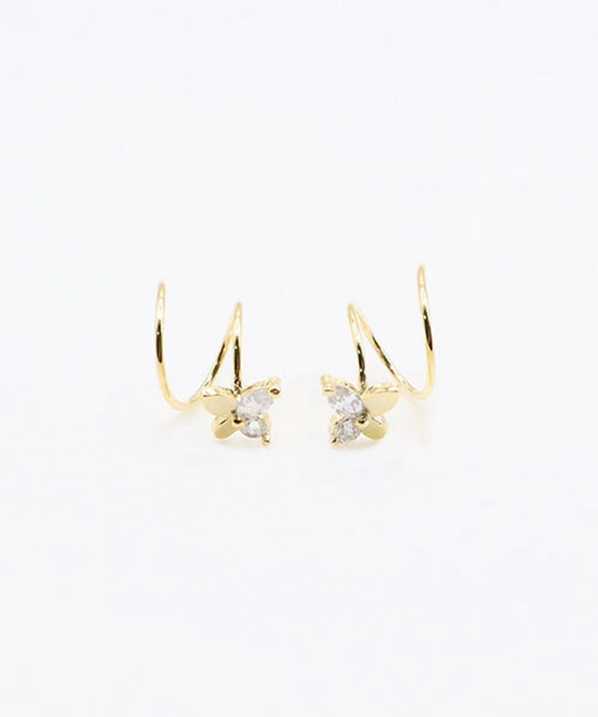 バタフライスパイラルピアス