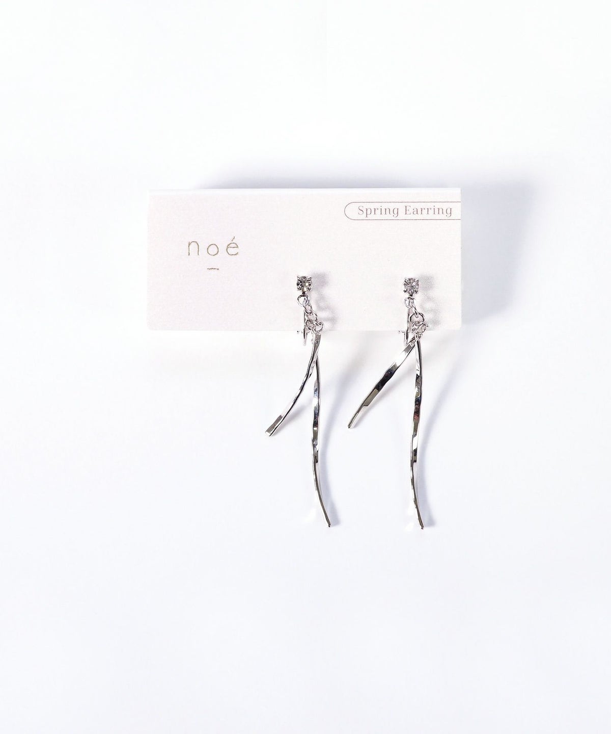 ダブルメタルバーIMFスプリングイヤリング