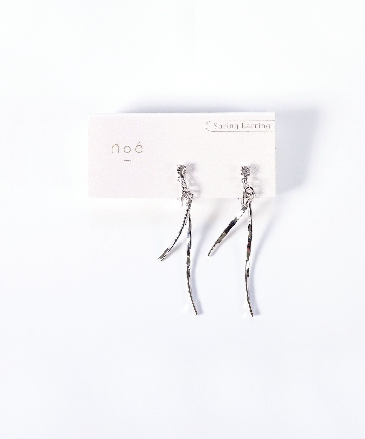 ダブルメタルバーIMFスプリングイヤリング