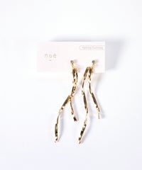 ツイストウェーブバーIMFスプリングイヤリング