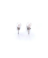 シンプルパールノンホールイヤリング