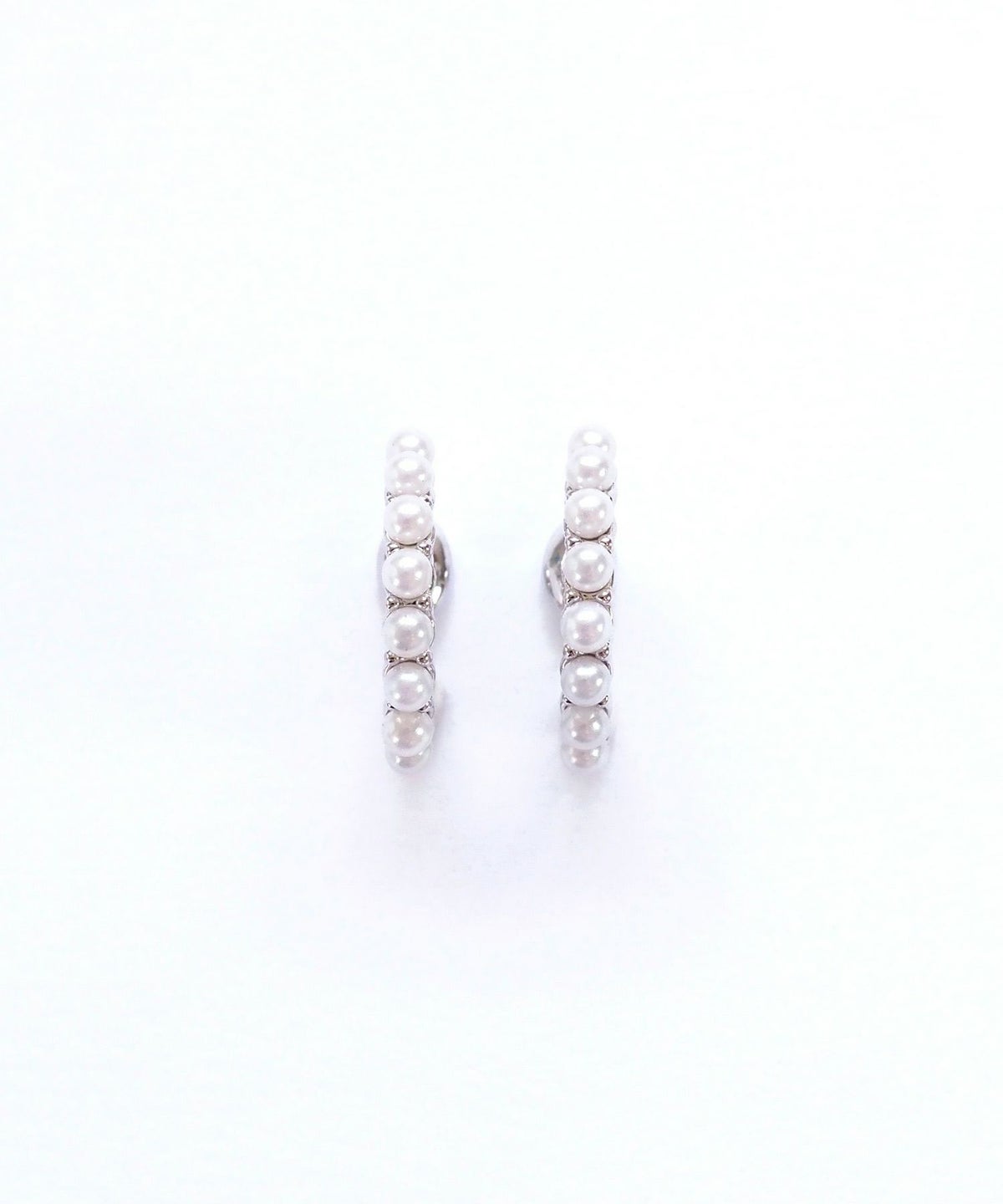 パヴェパールフープノンホールイヤリング