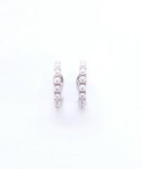 パヴェパールフープノンホールイヤリング