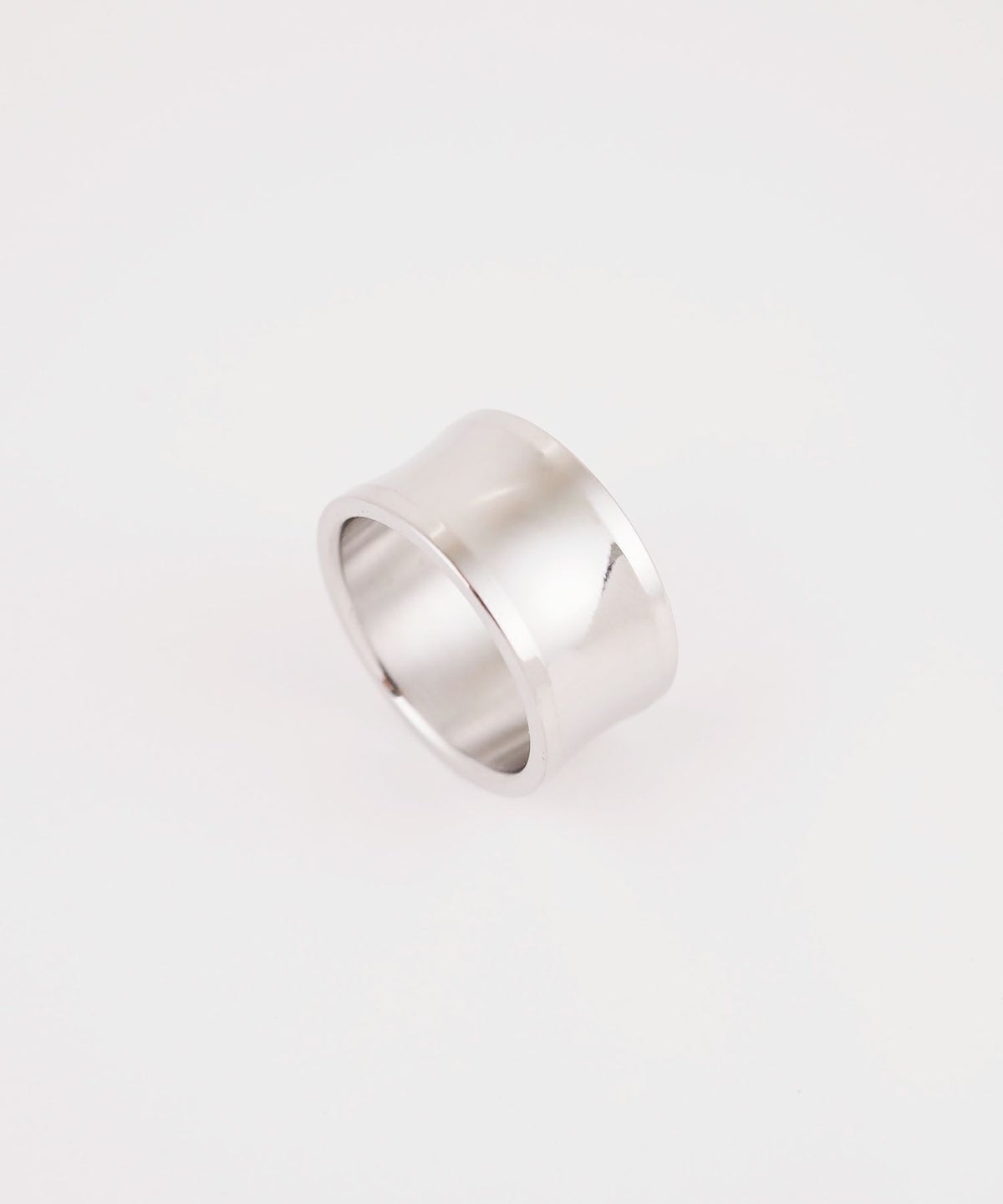 ワイドカーブステンレスリング