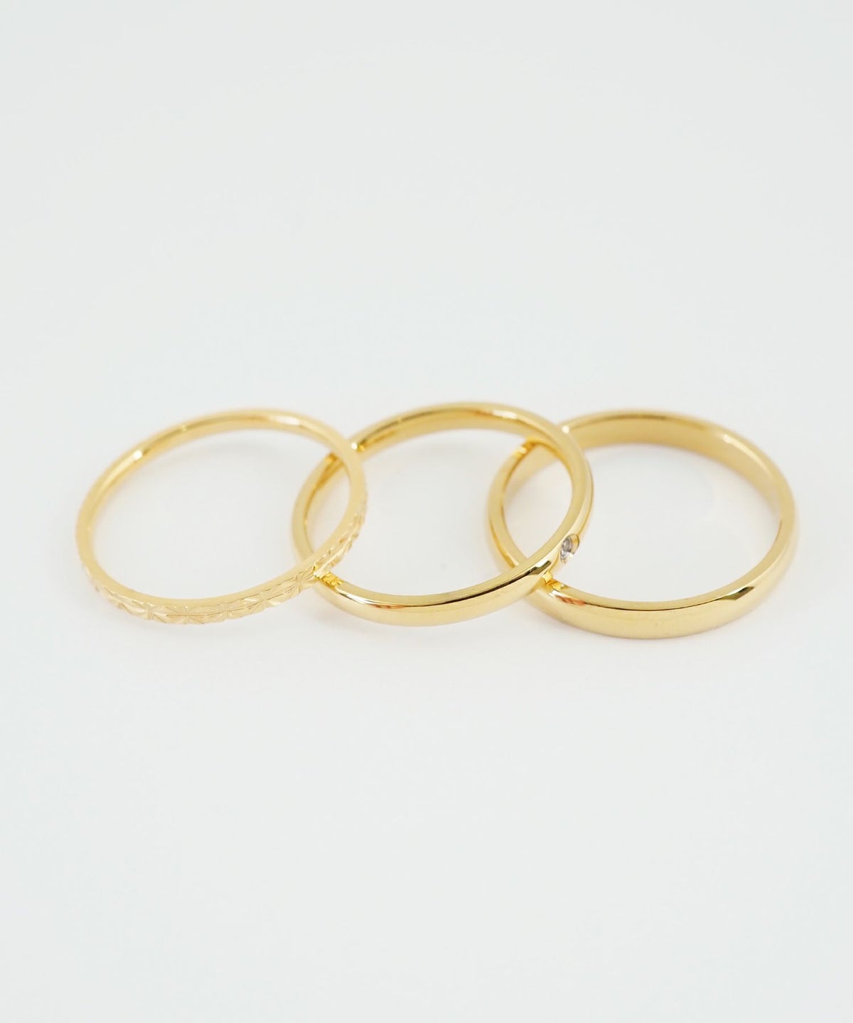 カットワークステンレスセットリング