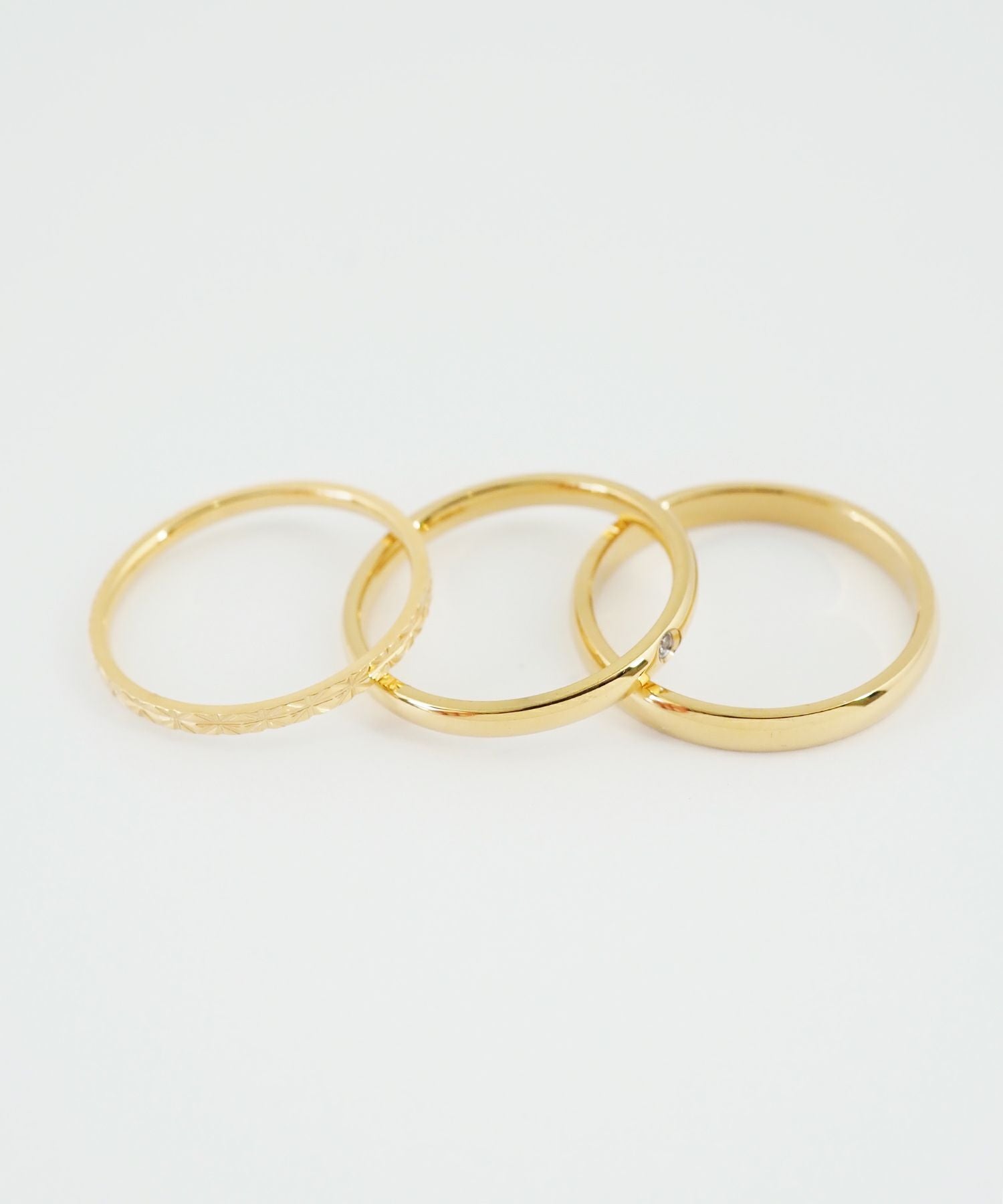 カットワークステンレスセットリング