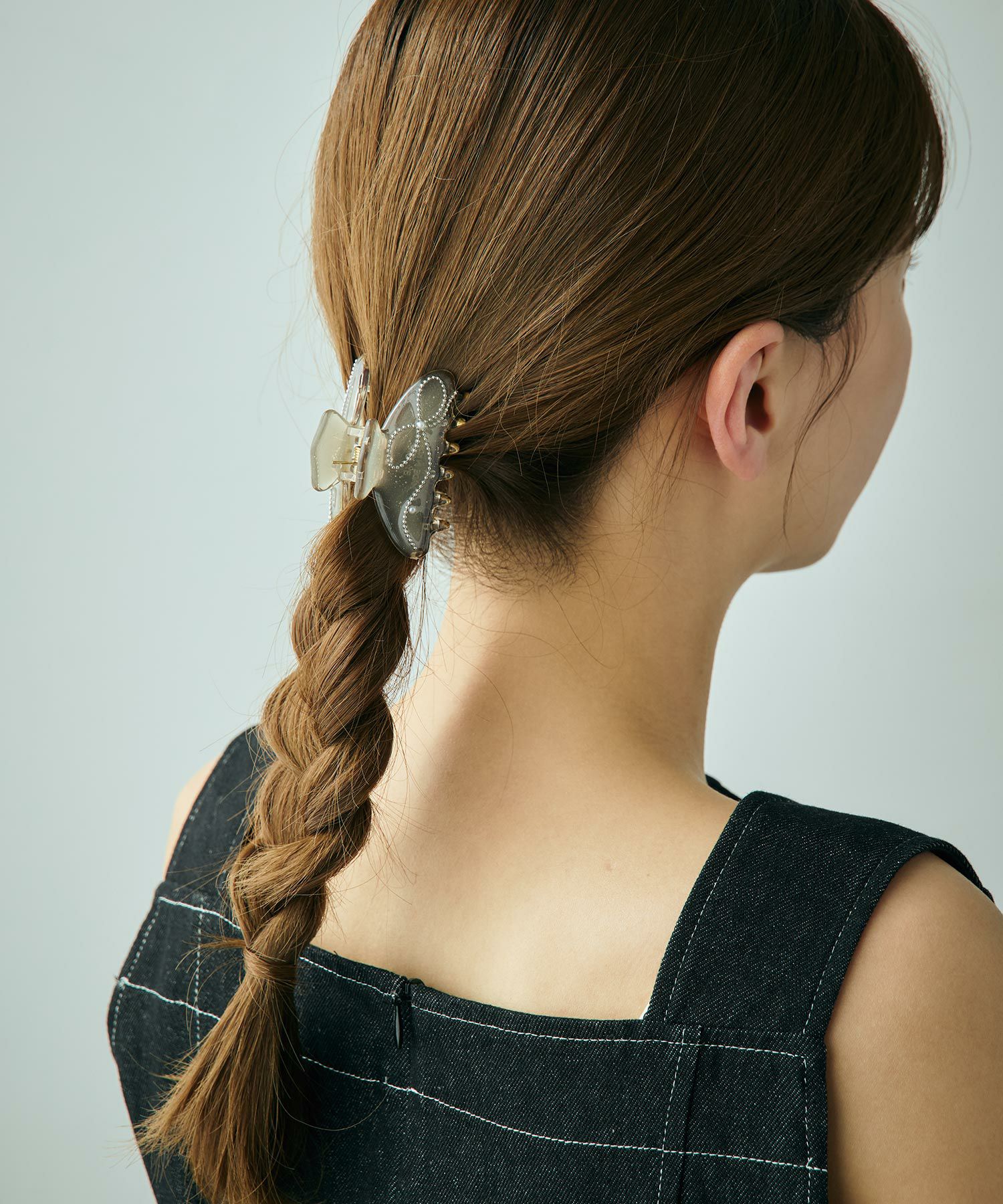 リボンパターンミニバンスクリップ