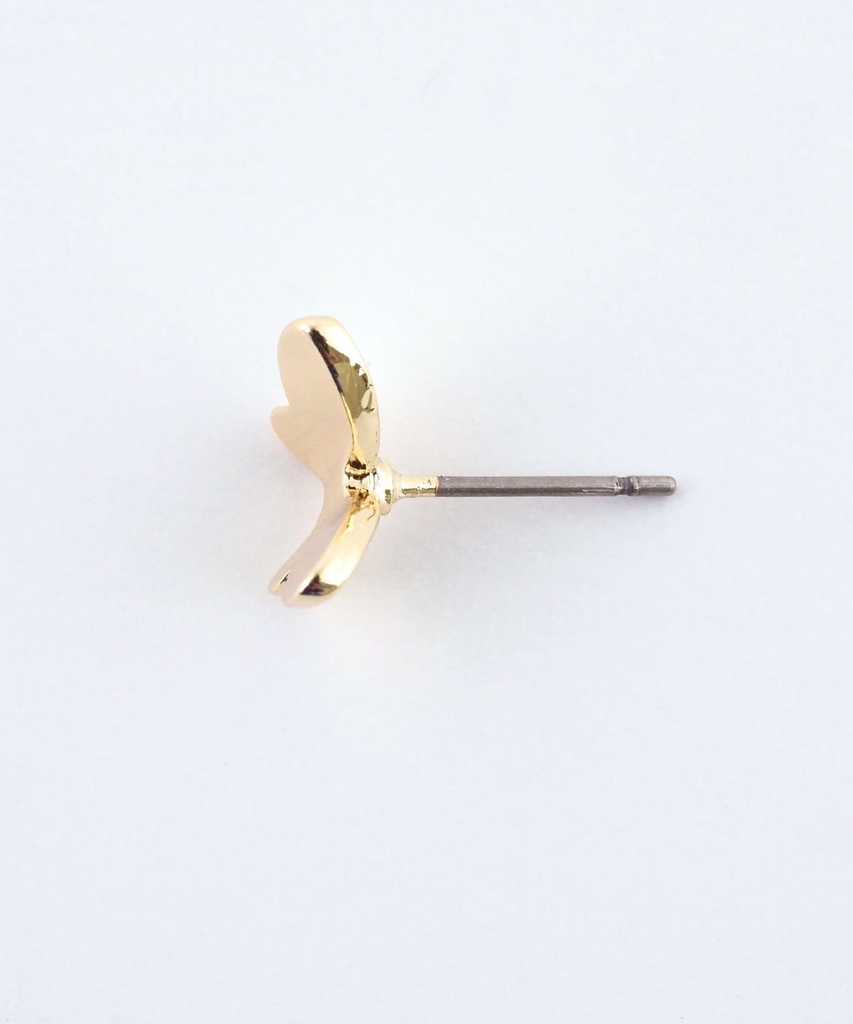 バタフライフラワー2wayチタンポストピアス