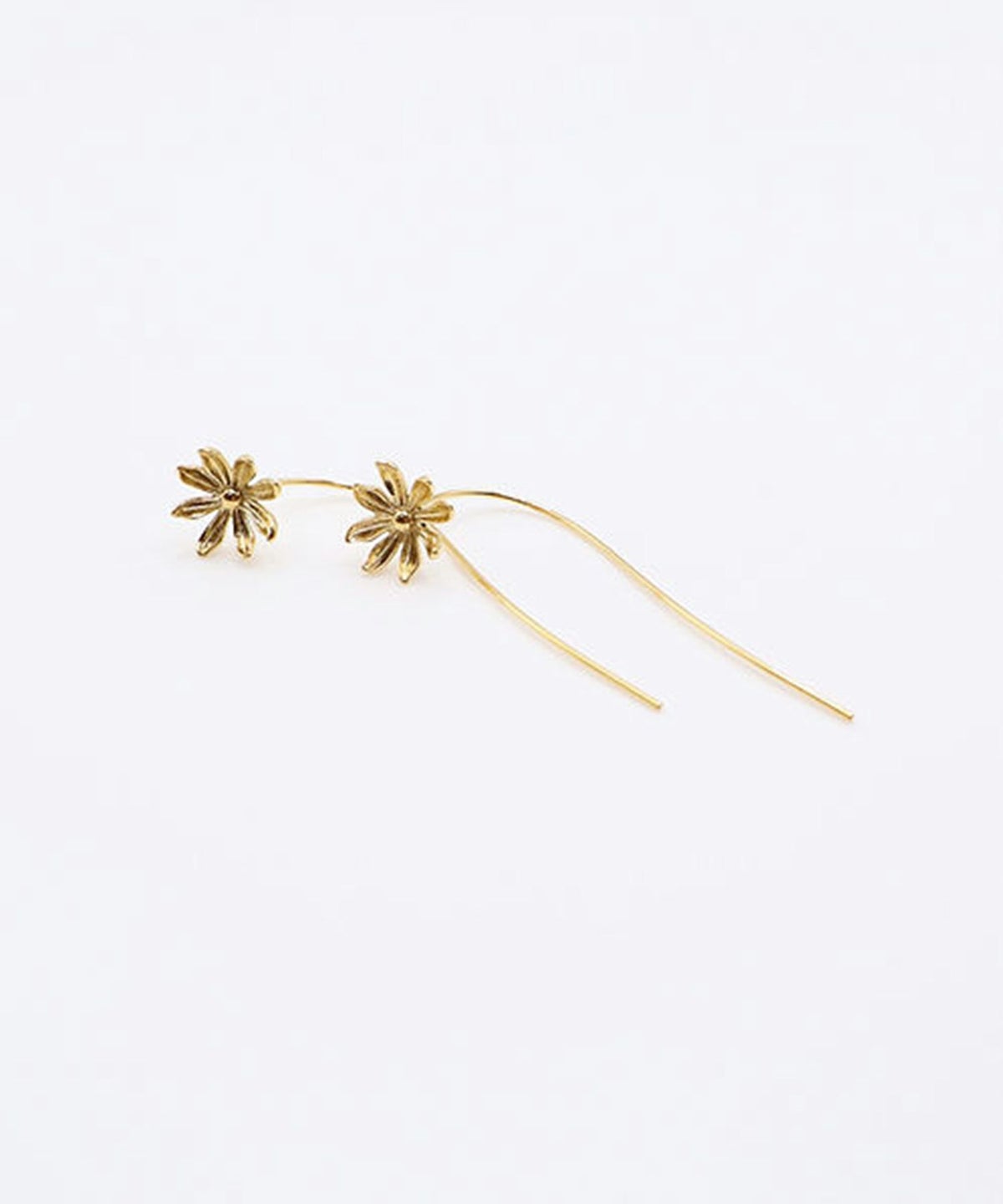 メタルフラワーフックサージカルステンレスピアス