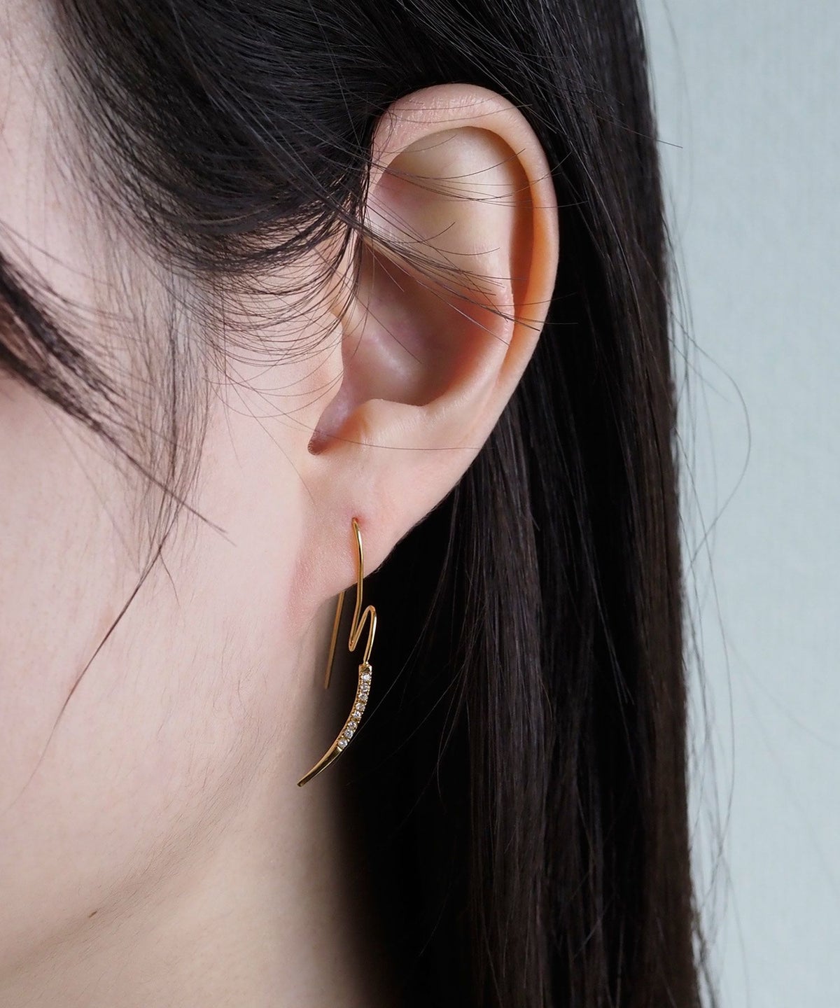 ハートシェイプフックサージカルステンレスピアス