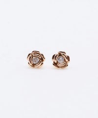 プチローズチタンポストピアス