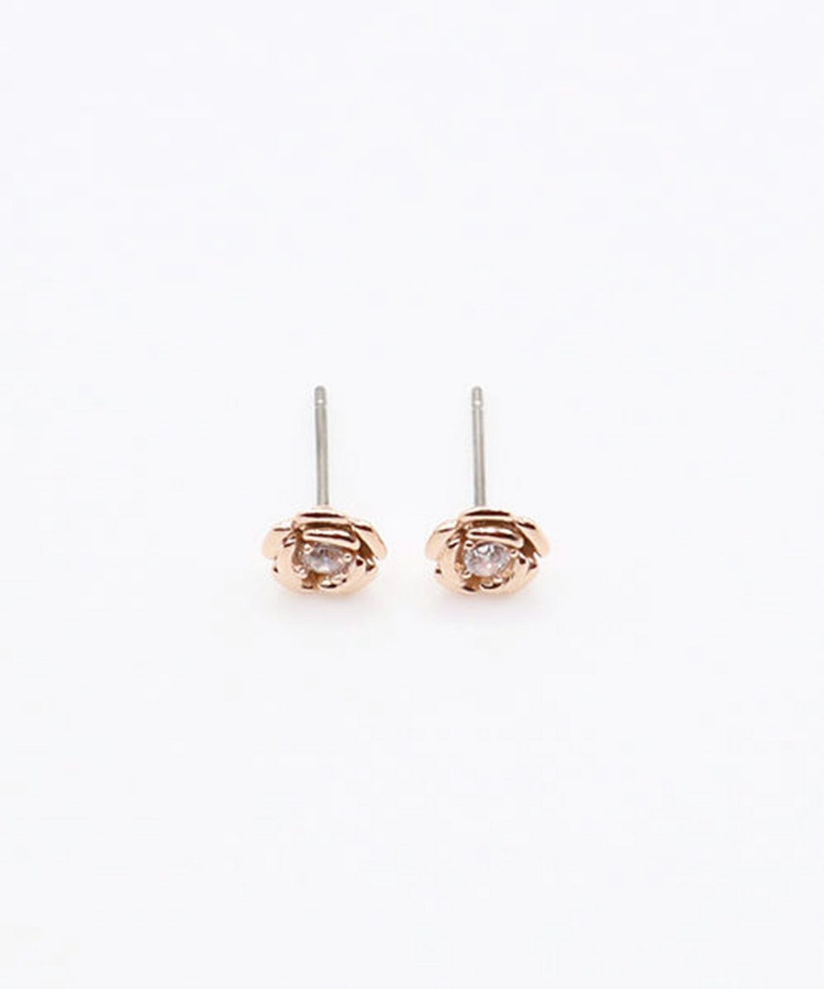 プチローズチタンポストピアス