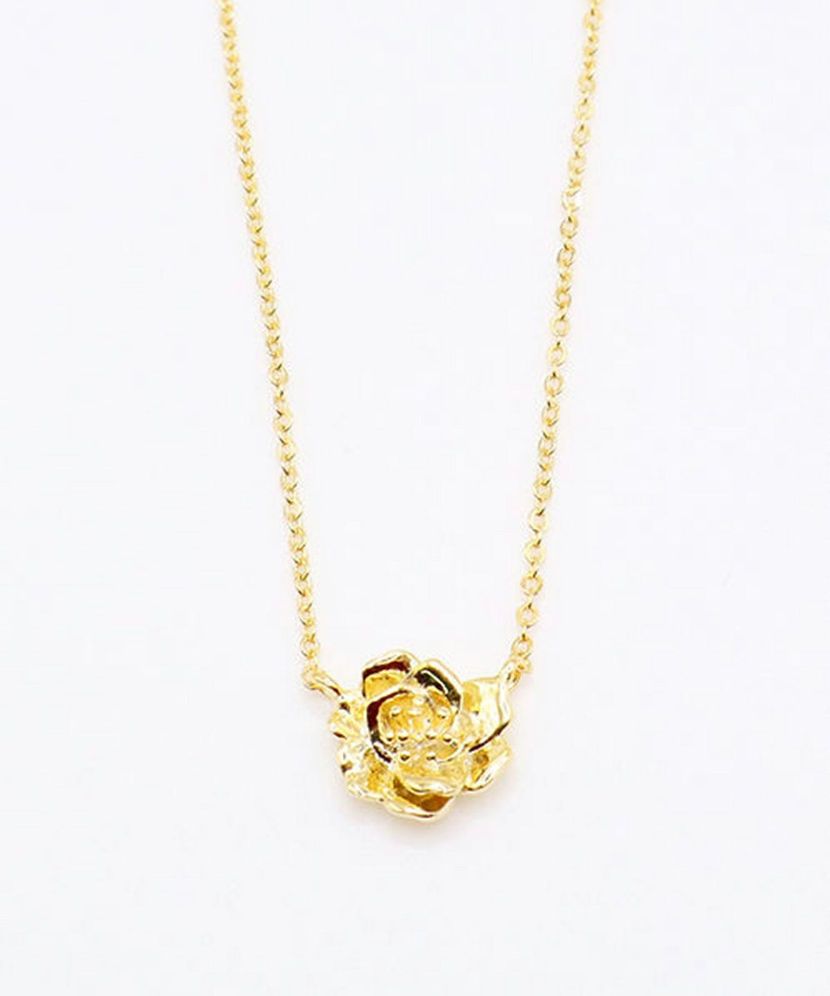 メタルフラワーネックレス1