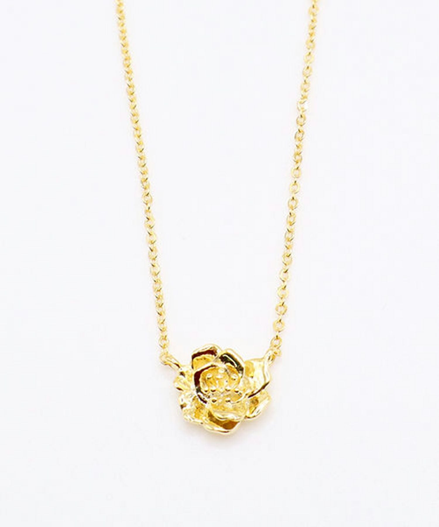 メタルフラワーネックレス1