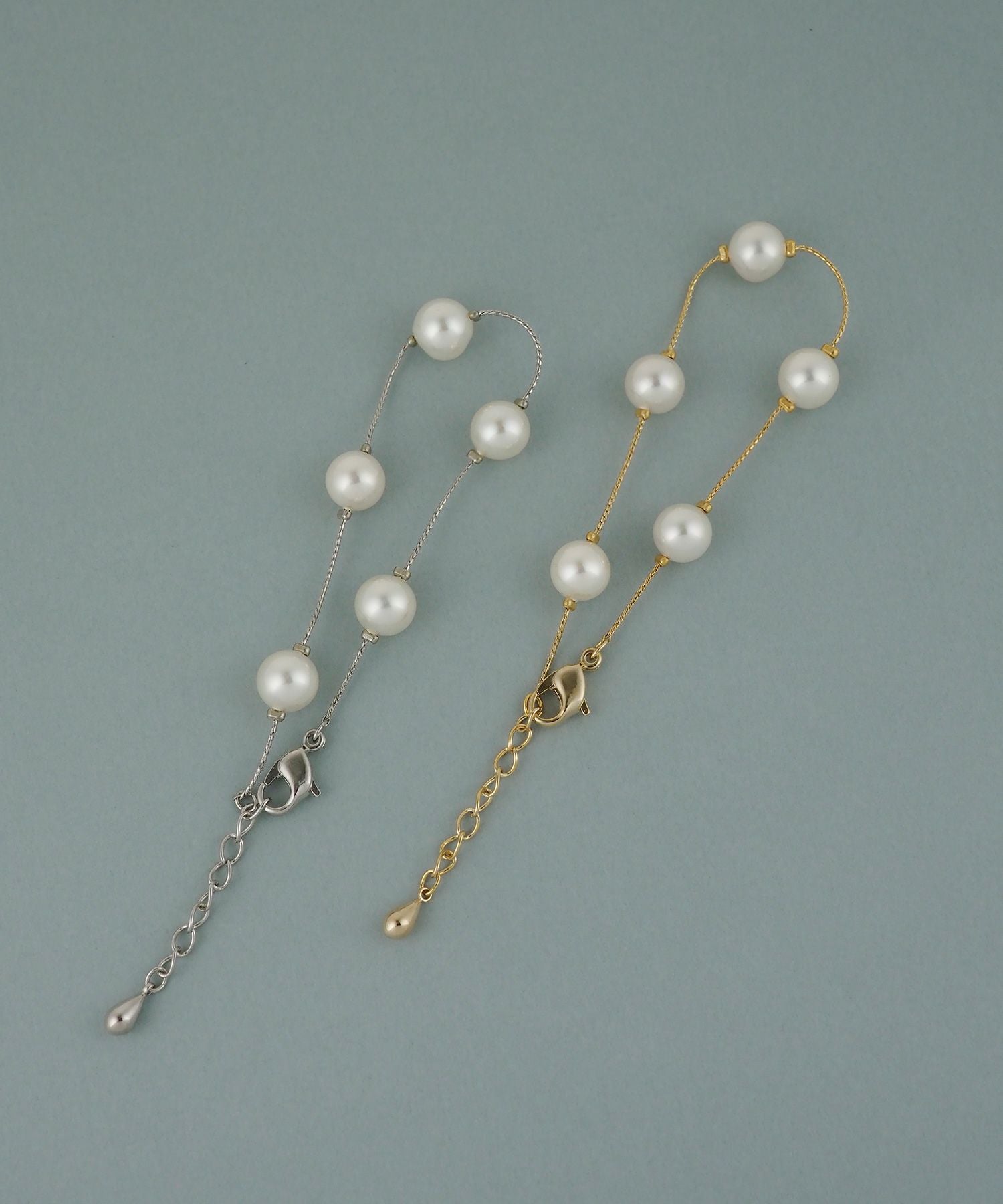 磨き貝パールステーションブレスレット【JUNO PREMIUM】