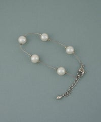 磨き貝パールステーションブレスレット【JUNO PREMIUM】