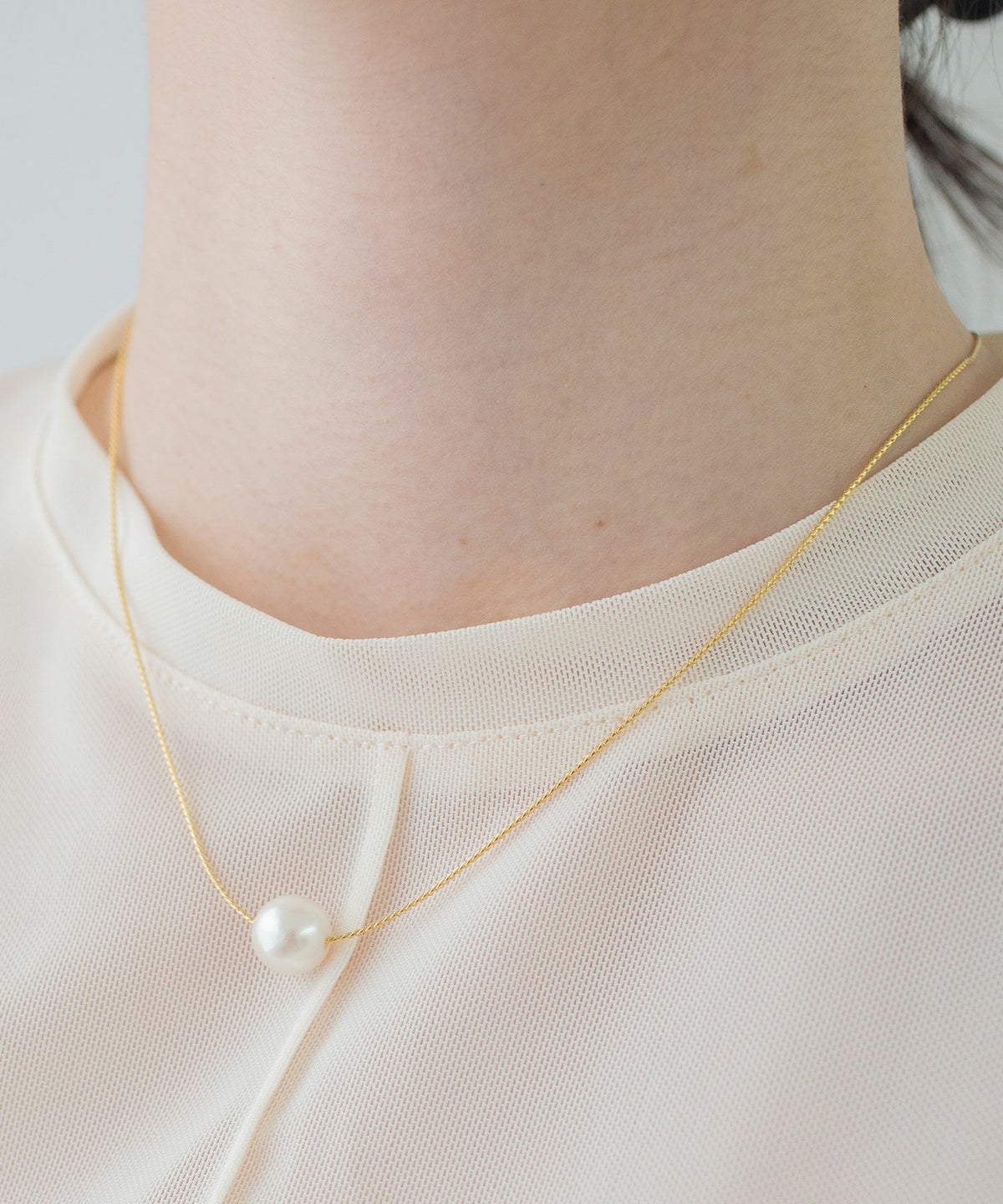 磨き貝パールトップネックレス【JUNO PREMIUM】