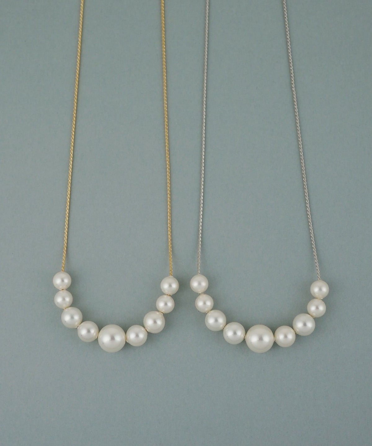 磨き貝パールフロントロングネックレス【JUNO PREMIUM】